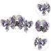 DOITOOL Hairpin Hair Jewels for Women Wedding Hair Clips for Brides Back Hair Barrette Retro Hair Barrette Keychain Comb Women Hair Accessories Back Hair Clip Miss Purple Spring Zinc Alloy - Buy Online on GoSupps.com