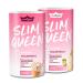 Gymqueen slim queen weight loss Shake 2x420g white chocolate & pistachie + iced coffee delicious diet shake for easy weight loss meal set with important vitamins and nutrients White chocolate & pistachie + iced coffee 420 g (2 Pack)