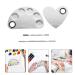 Buy Minkissy 2PC Stainless Steel Nail Art Palette & Spatula Set - Ideal for Oil Paint Watercolor & DIY Crafting - Buy Online on GoSupps.com
