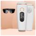 IPL intensive pulsed light hair removal small and portable hair remover device apply to face legs armpits and bikini area