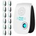 2023 Upgraded Dual Ultrasonic Pest Repeller 12 Pack Electronic Pest Repellent Pest Control Plug for Insects Roach Mice Spider Mosquito Repellent for Home Kitchen Office Warehouse Hotel Garage