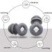 Premium Ear Plugs for Sleeping | 2 Pairs Silicone Noise Cancelling Earplugs | 35dB Noise Reduction for Kids & Adults | Ideal for Concerts & Swimming | Grey & Black - Buy Online on GoSupps.com