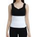 CANMIUS Abdominal Binder Post Surgery Tummy Tuck Belt For Women & Men  Postpartum Belly Band Compression Stomach Wrap  Skin Friendly  Breathable - (30 - 45) 3 Panel - 9 30-45 WHITE