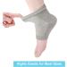 ZAKASA Moisturizing Gel Heel Socks - 2 Pairs for Dry Cracked Heels Repair | Toeless Spa Socks for Foot Care Treatment - Grey - Buy Online on GoSupps.com