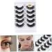 POPETPOP Black Decor 10 Pairs Fake Eyelashes 3d Makeup Decor False Eye Lashes Embellishments for Crafting Soft Light Fake Lash Black Trim Decked False Eyelashes Make up Imitation Miss - Buy Online on GoSupps.com