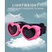 Suxible Small Breed Dog Sunglasses | UV Protection Heart Shape Dog Goggles | Adjustable Strap | Waterproof & Windproof Pink Dog Sunglasses - Buy Online on GoSupps.com