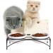 Y YHY Raised Cat Bowls 12oz Elevated Cat Food and Water Bowls with Stand Raised Pet Feeder Elevated Food Feeding Dishes for Cats or Dogs Dishwasher Safe Gift for Cats Dia 4.8in/White 12oz | 354ml White - Buy Online on GoSupps.com