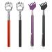 Xanewza 4 pieces of portable back scratches pull -out telescopic scrapers with bear paws for the back massage device for the back with claw made of metal - massage and body scratch