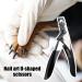 Nail Scissors - U Shape Manicure Scissors with Handle | Nail Trimmer for Nail Care Curved Cutter Nail File for Trimming & Grooming Easy to Use Nail Care Pochy - Buy Online on GoSupps.com