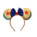 Mouse Ears Bow Headbands Glitter Princess Party Decoration Belle Cinderella Jasmine Mermaid Mouse Ears Headband for Girls Stars and Moon