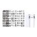 Kasituny 1 Piece Nail Creativity Molding Plate DIY Plate Mold Presswork Steel Nail Stamping Dish Utensil for 3
