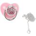 Buy Hyuduo Baby Pacifier - Rhinestone Crown BPA-Free Silicone Safe & Stylish M Size with Chain Clip - Perfect for Oral Development - Buy Online on GoSupps.com