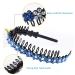 6-Pack Rhinestone Teeth Combs & Flower Crystal Hair Bands for Women - Non-Slip Hard Plastic Head Straps in 6 Shiny Colors | Luolipeya - Buy Online on GoSupps.com