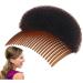 1PC Bump it up Volume Hair Styling Clip Bun Maker Hair Insert Tool Multifunctional Hair Accessories with Comb for Instantly Hairstyle(Brown) Nice