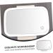 Beaupretty 1Pc car vanity mirror visor mirror automobile sun visor vanity mirror travel make up mirror car interior rearview mirror aluminum mirror Miss white clip-on mirror chargeable - Buy Online on GoSupps.com