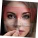 Angoily 10pcs Eyebrow Design Ruler Brow Guide Ruler Eyebrow Drawing Tool Eyebrow Trimming Measuring Ruler - Buy Online on GoSupps.com