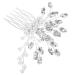 MAGICLULU rhinestone hair comb Miss rhinestones comb Metal aesthetic hair accessories decorative hair combs for women modeling pearl bride jewelry hair comb wedding Hair piece