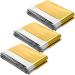 Multifunctional rescue ceiling rescue ceiling multifunctional rescue film 3 pieces 160 * 210cm universal thermal blankets waterproof and windproof perfect for hiking camping skiing marathon