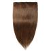 Elailite Clip In Extensions - Real Human Hair 45cm 50g #04 Medium Brown - Full Head 3/4 Hairpiece - Buy Online on GoSupps.com