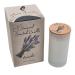 Sensual fragrance candle flame of nature in crystal glass made of soy wax and 100% from natural lavender essential oil for aromatherapy spiritual growth and general well -being