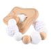 Organic Silicone Baby Teething Toy Bracelet Set - Healifty Beaded Rings & Wooden Shapes x2 - Beige 8x8cm - Buy Online on GoSupps.com