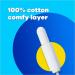 Tampons Regular Cardboard Applicator Tampax Blue Box 40 Tampons (2 Packs of 20) | Leak Protection | Super Absorbent | Fragrance-Free | Long Lasting Protection | Including Jaspem Period Tracker - Buy Online on GoSupps.com