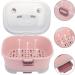 NUOBESTY Baby Bottle Drying Rack & Storage Box - Portable Organizer with Lid for Kitchen Cabinet, Pink - Buy Online on GoSupps.com