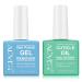 ALIVER Gel Nail Polish Remover Kit - Magic Gel Polish Remover with Nail Cuticle Oil Quickly and Easily Remove Gel Nail Polish Effectively Moisturizes and Strengthens Nails No Irritating Blue+Green