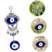 ABOOFAN 3pcs Blue Pendant Keychain Accessories Blue Eye Amulet Ornament Hanging Pendant Charm Devil Eye Rear - Buy Online on GoSupps.com