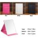 Joly Desk Mirror - Portable Folding PU Leather Makeup Mirror | Adjustable Stand | Large Black - Buy Online on GoSupps.com