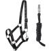 PFIFF 102931 Halter and Rope Set - Durable Black Plastic Halter & Lead Rope for Horses - International Shipping Available - Buy Online on GoSupps.com