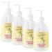 Rebel Green Fresh and Clean Liquid Hand Soap Natural Sulfate-Free and Hypoallergenic Gel Hand Soap - Peppermint & Lemon 16 Ounce Pump Bottles Pack of 4 16.9 Fl Oz (Pack of 4)