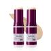 Umiup Calcium Multi Balm Stick Calcium Volume Multi Balm Korean Collagen Moisturing Stick Anti Wrinkle Stick Anti-aging Hydrating Firming Skin Almond Suitable for Eyes Neck Face (2PCS)