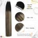 Moresoo Invisible Tape-In Hair Extensions - Real Hair 35cm - Black to Dark Brown with Caramel Blonde - 10 Pieces 25g #1B/3/27 - Premium Quality Adhesive Tapes - Buy Online on GoSupps.com