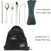 Compact Camping Mess Kit | Stainless Steel Dish Set for 1 Person | Reusable Plates, Cups, Bowls | Ideal for Backpacking & Hiking | Includes Mesh Bag - Buy Online on GoSupps.com