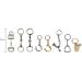 JA Horse Metallic Keychain Pendant - Stylish Horse Rider & Pony Bits D-Ring Jewelry | Perfect Gift for Equestrian Lovers - Buy Online on GoSupps.com