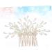 Didiseaon Bridal Headdress Hair Side Comb Clip Side Hair Comb Hair Ornaments for Women Teasing Combs for Women Goody Hair Clips for Women Tiara Bridesmaid Accessories Pearl - Buy Online on GoSupps.com
