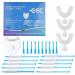 Teeth Whitening Gel Refill Kit 9x3ml & 1x3ml Tooth Whitener Gel Syringes with LED Light 3 Mouth Trays (10pcs)