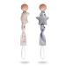 Paperkiddo 2pcs Pacifier Chain for Boys & Girls - Nickel-Free Clips 22cm Musselin - Moon & Stars Design - Buy Online on GoSupps.com