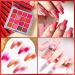 16 Colors Gradient Pink Chrome Nail Powder Set Nail Pigment Powder Boxes Gradient Iridescent Nail Art Decoration for Nail Art Design Decoration - Buy Online on GoSupps.com