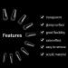 TOMICCA Clear Coffin Nail Tips 500pcs - Long Full Cover Acrylic Fake Nails | Ballerina Style in 10 Sizes for Nail Extension - Ideal for Salons and DIY Nail Art - Buy Online on GoSupps.com