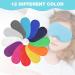 12-Piece Multicolor Eye Mask Cover Set for Kids, Women & Men - Lightweight Blindfold Sleep Masks with Nose Pad & Elastic Straps in 12 Colors - Buy Online on GoSupps.com