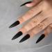 24pcs Extra Long Matte Black False Nails - Full Coverage Reusable & Long Lasting - International Shipping Available - Buy Online on GoSupps.com