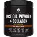 Bean Envy MCT Oil Powder with Collagen and Acacia - Gluten & Dairy-Free - Keto Creamer for Coffee, Ice Cream, Shakes and Smoothies  Chocolate