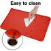 MOACC Slipproof Waterproof Silicone Feed Mats for Dogs & Cats - Red 47x30cm | Optimal Food Base Underlay - Buy Online on GoSupps.com