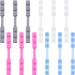 12 Pieces Mask Extender Hook Adjustable Silicone Mask Extension Buckle Ear Grips Anti Tightening Mask Holder Hook Ear Strap Accessories for Relieving Pressure and Pain (Blue, Pink, White, Gray)