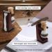 Premium Solid Wood Shaving Holder Stand for Razor & Brush | Organize Your Shaving Tools - International Shipping Available - Buy Online on GoSupps.com