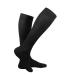 Truform Travel Compression Socks for Men and Women 15-20 Knee High Over Calf Length Black Large Black Large (1 Pair)