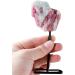 Crystal Rough Natural Rough Stones Pink Tourmaline with Display Stand Pink Crystal Original Speciment Raw Tourmaline of Plum Blossom for Home Decor Jewelry DIY Reiki Wicca Stone Set - Buy Online on GoSupps.com
