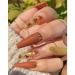 Maple Leaf Flake Glitter Nail Art Kit - 20g Metallic 3D Confetti for Fall Manicures - Red Yellow Orange Mix Design - Maple Spangles for Women and Girls (2 Pots) - Buy Online on GoSupps.com